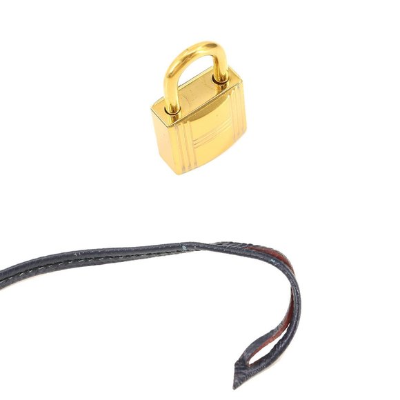 HERMES Birkin 30 Contour Hand Bag Epson Blue Indigo Rouge Ash A Engraved - Picture 10 of 10